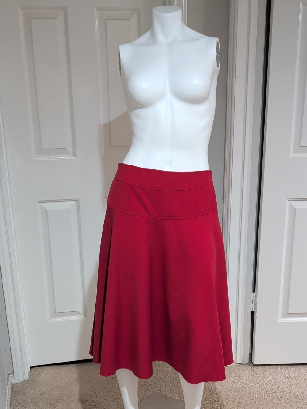 Edyn Clothing Crimson Circle Skirt with Wide Waistband Women's M/L